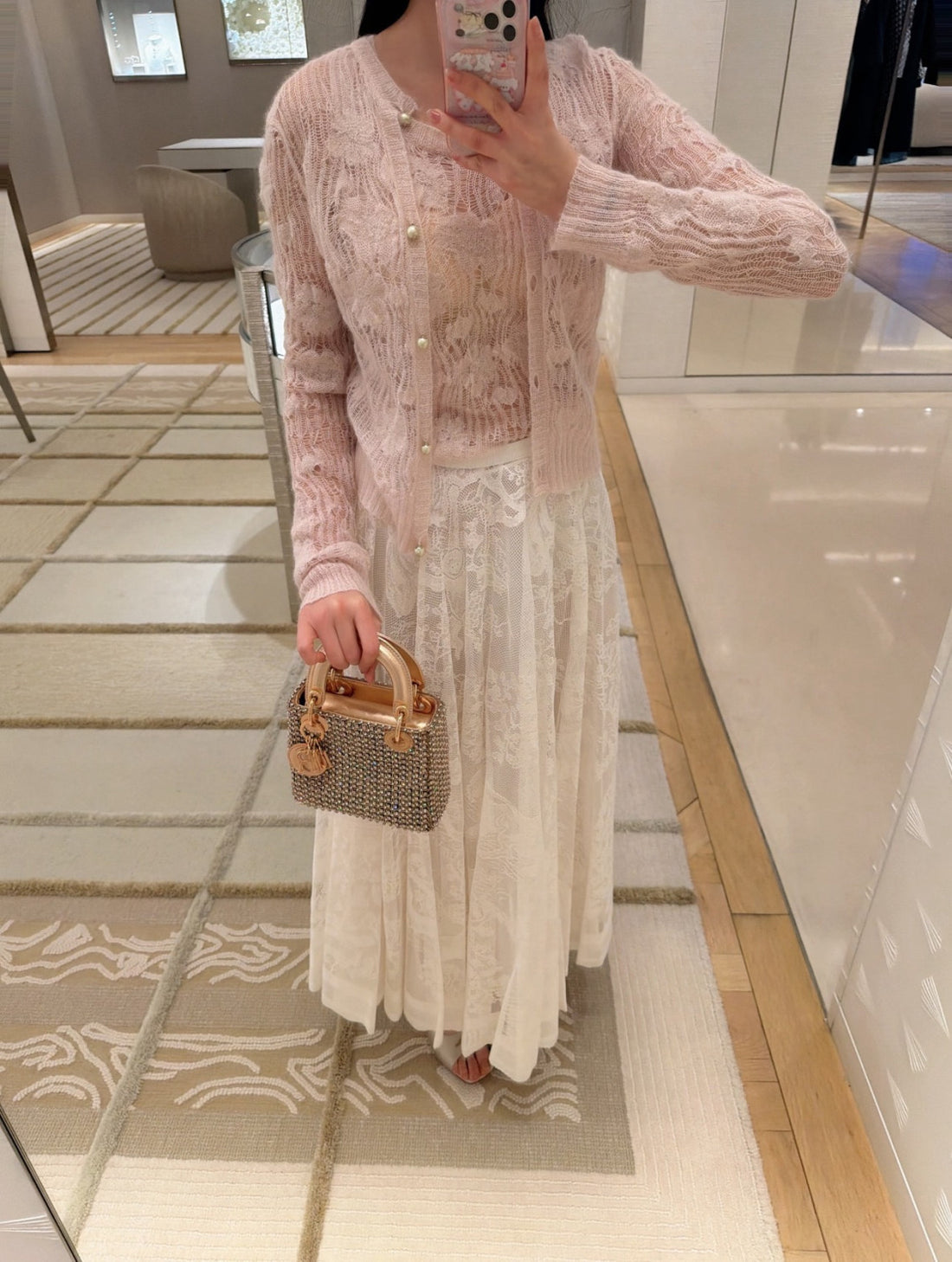 Dior Hollow Knitted Cardigan #377648