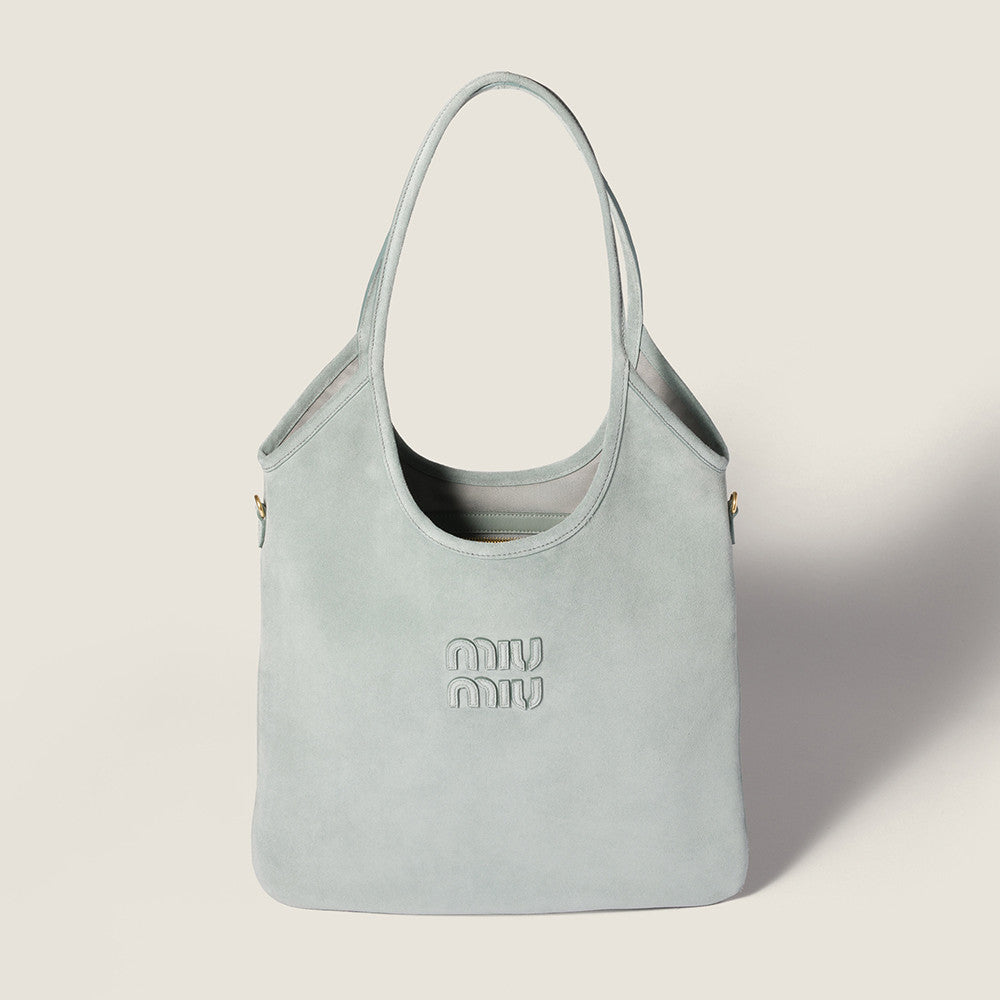 MiuMiu Powder Blue Ivy Suede Bag #382952