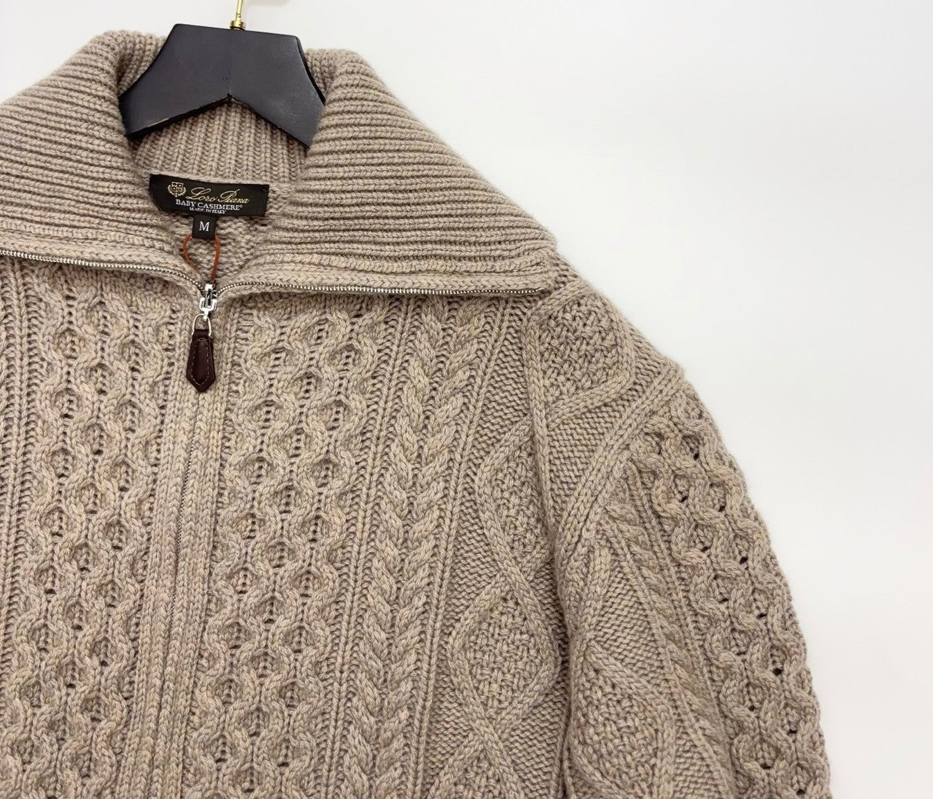 Loro Piana Eyre Cardigan Baby Cashmere Praline BrownMelange #336655