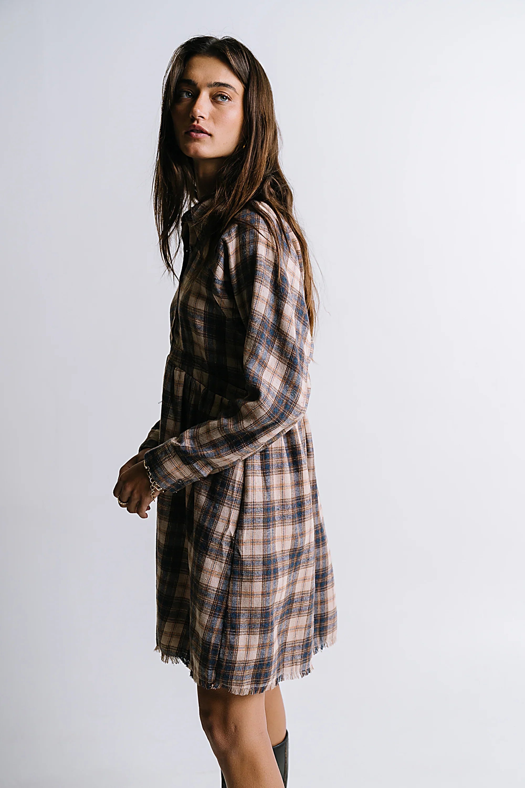 Karrie Plaid Mini Dress