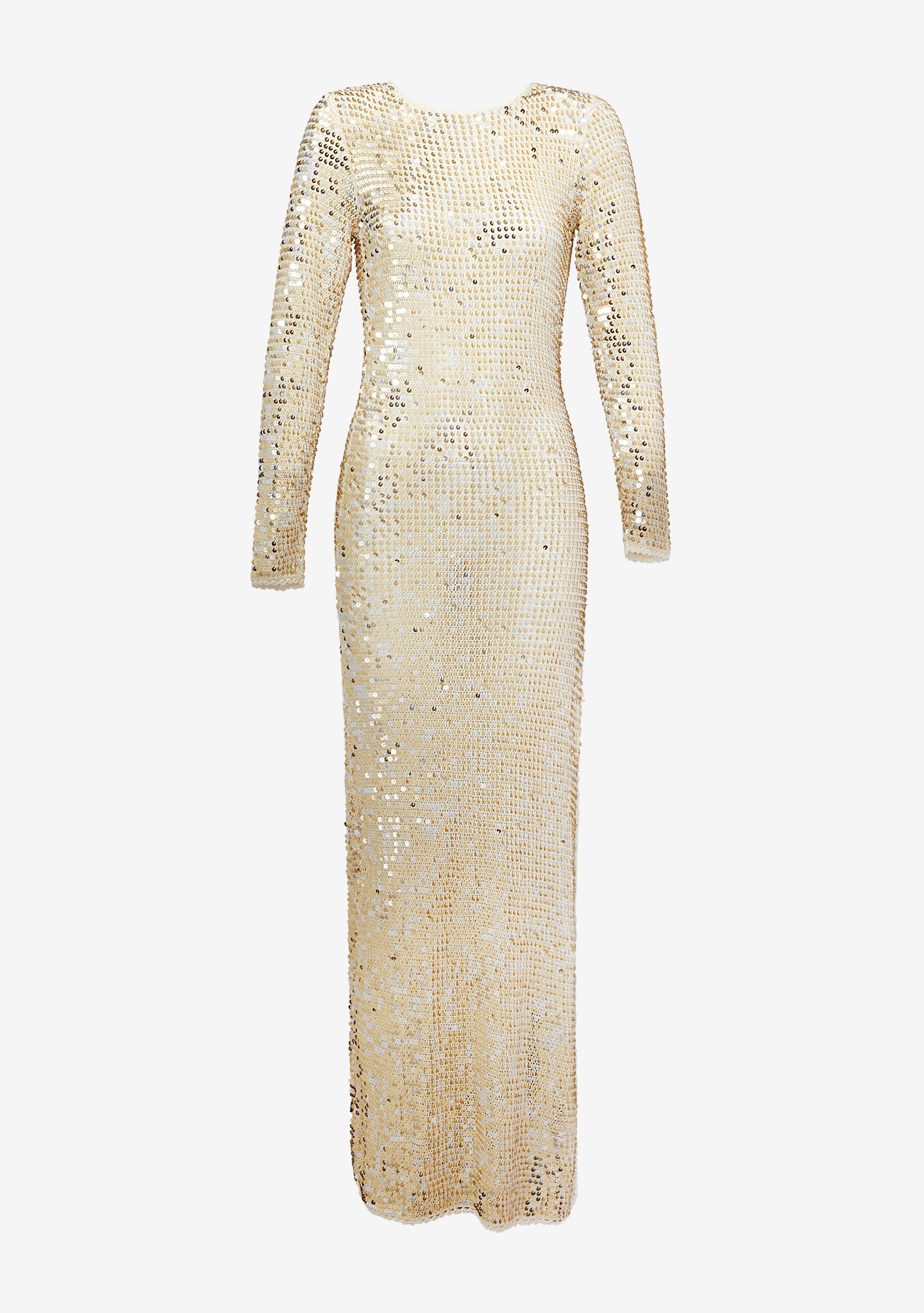 Alexa Sequin Crochet Dress